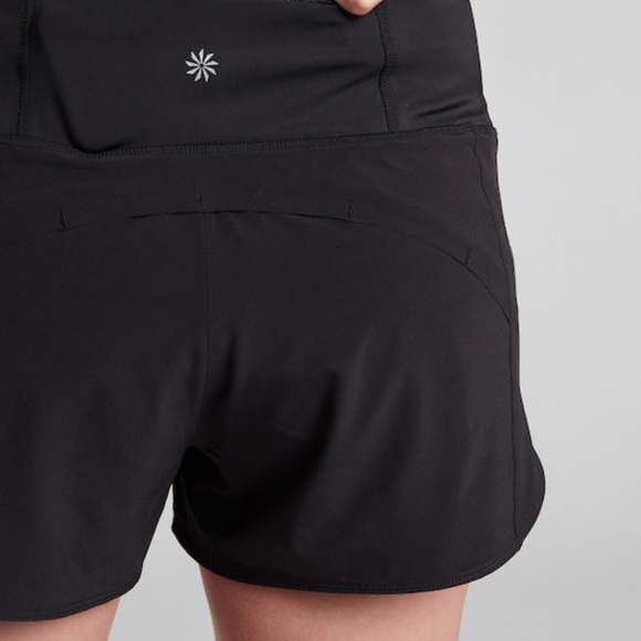 Athleta Running Free 3.5” Black Shorts size Large - Picture 2 of 8